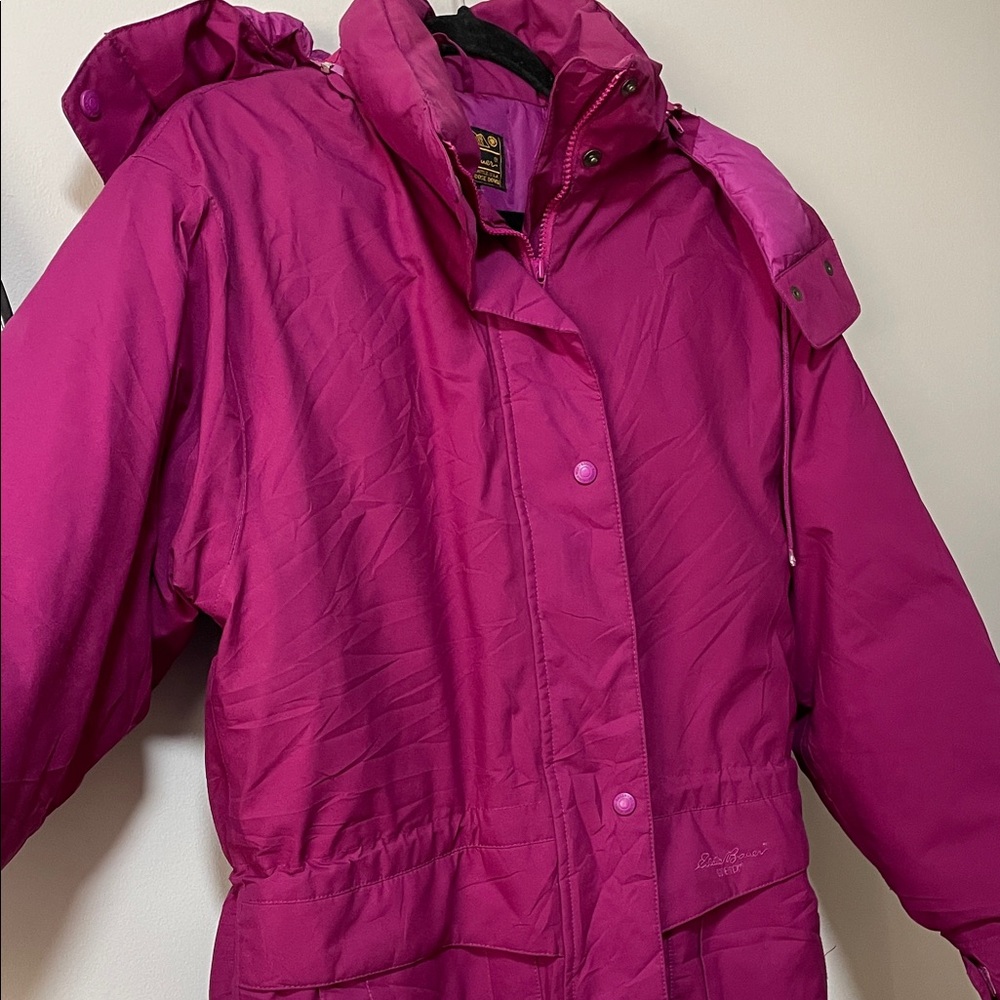 Eddie Bauer Fuchsia Goose Down Jacket - Picture 6 of 14